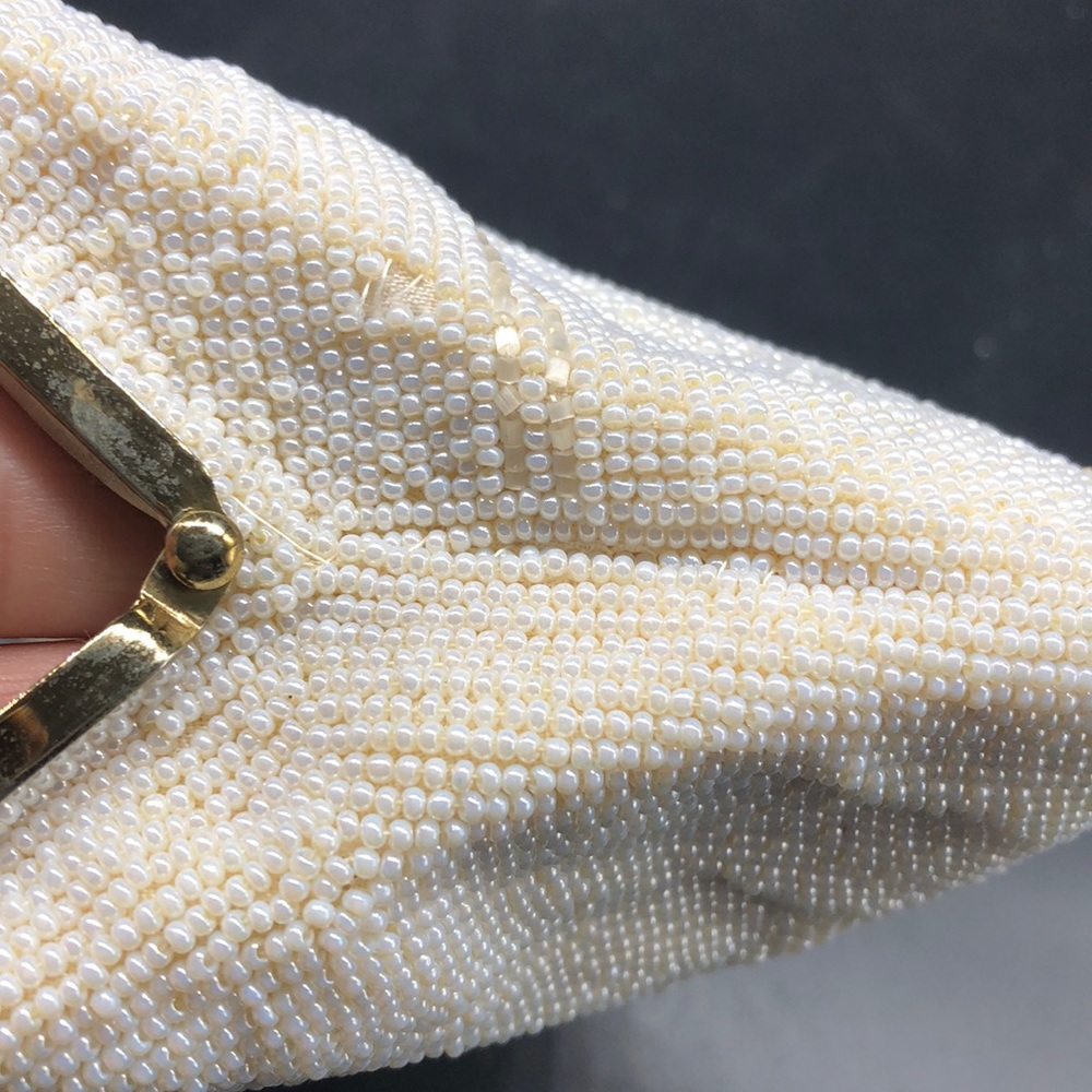 Vintage Seed Pearl Handbag - Picture 9 of 10